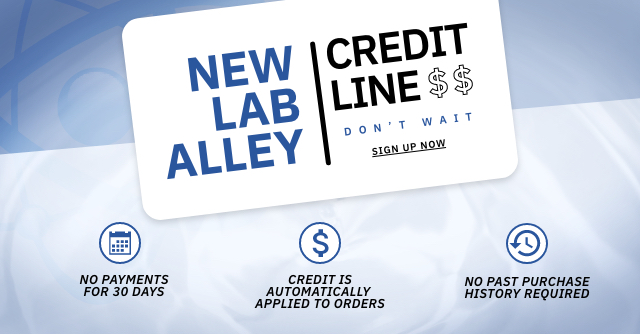 Sign Up fot the ney Lab Alley Credit Line