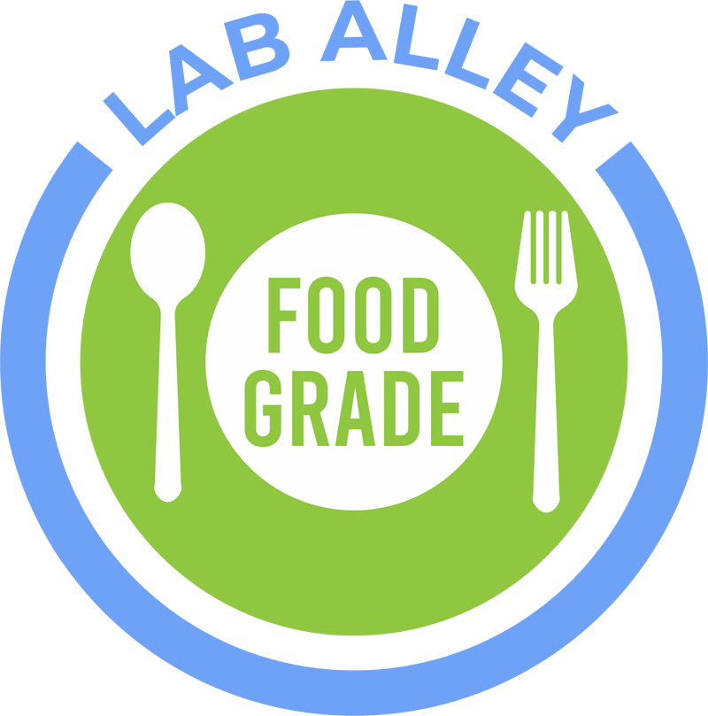 Lab Alley brand food grade ethanol and food grade alcohol products are safe for people to consume in foods, beverages, extracts and tinctures because the only ingredients are undenatured ethyl alcohol or a mixture of undenatured ethyl alcohol and pure water.