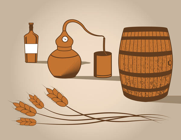 Although there are several kinds of alcoholic beverages, pure ethyl alcohol for consumption is made through fermentation and distillation. There are three major types of alcoholic beverages: fermented, distilled and fortified. Ethanol is naturally produced by the fermentation process of sugars by yeasts.